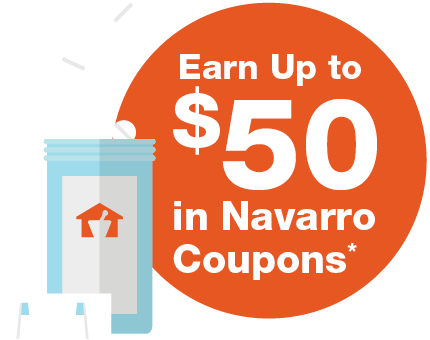 Earn Up to $50 in Navarro Coupons