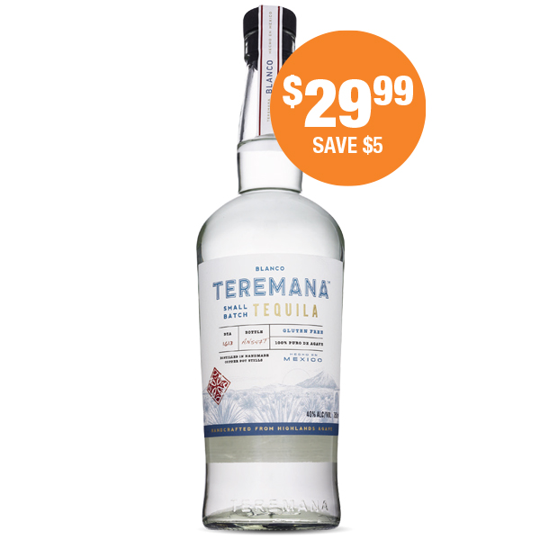 TERRAMAN Tequila Blanca 750ml at $29.99