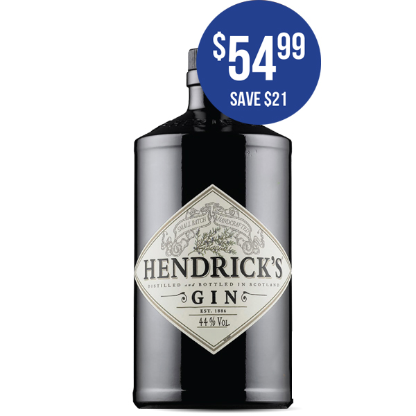 HENDRICK’S Gin 1.75 Liters at $54.99