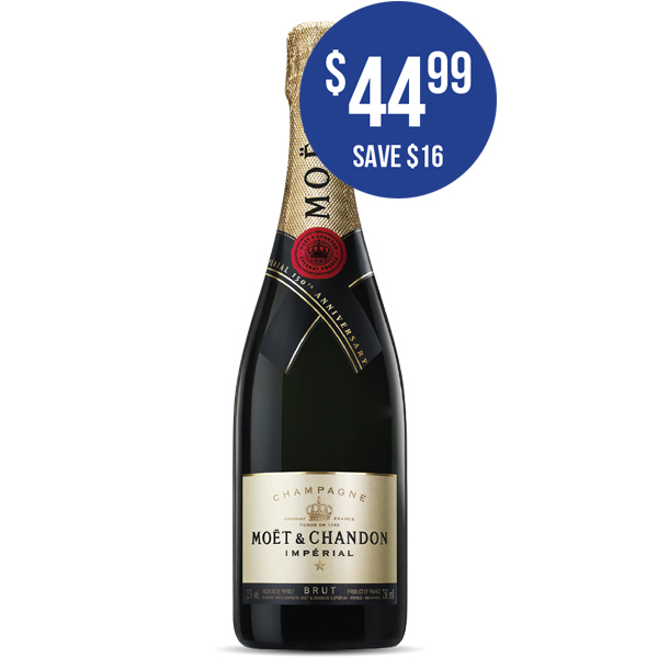 MOËT & CHANDON Champagne Brut 750ml at $44.99