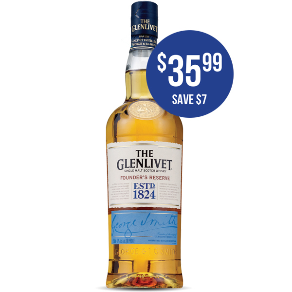 THE GLENLIVET Founder’s Reserve Scotch Whisky 750ml $35.99