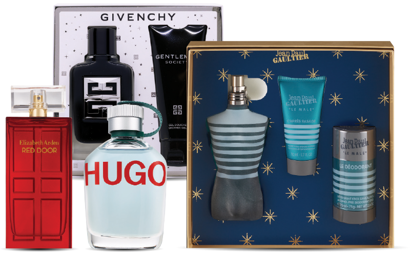 Designer Fragrances and Gift set assortments
