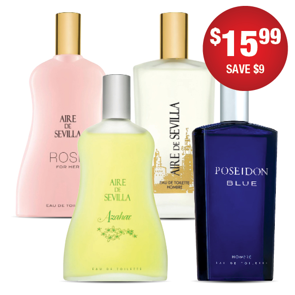 Select Aires de Sevilla Fragrances at $15.99