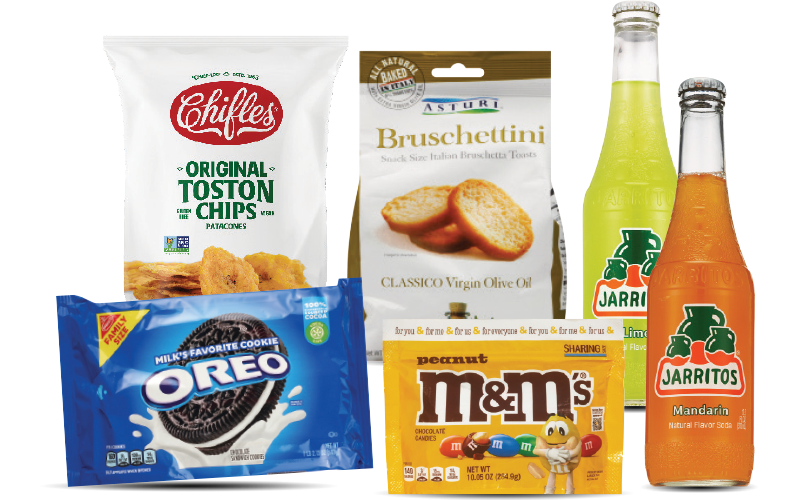 Navarro 4th of July snack assortment