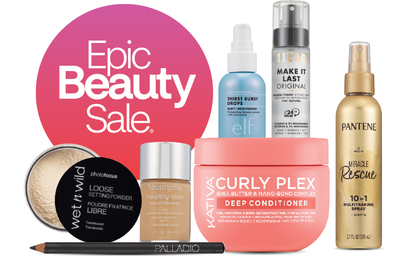 Epic Beauty Sale. Selection of products for Epic Beauty Sale