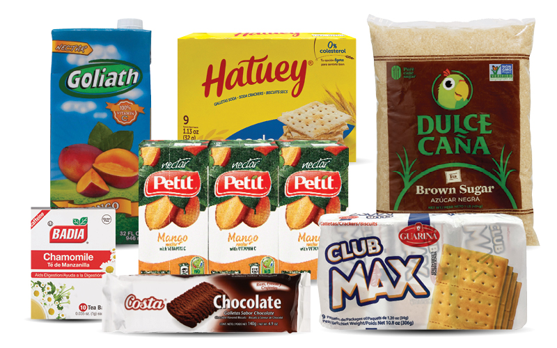 Selection of groceries from the dollar menu